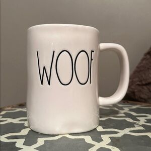 RAE DUNN mug { WOOF }